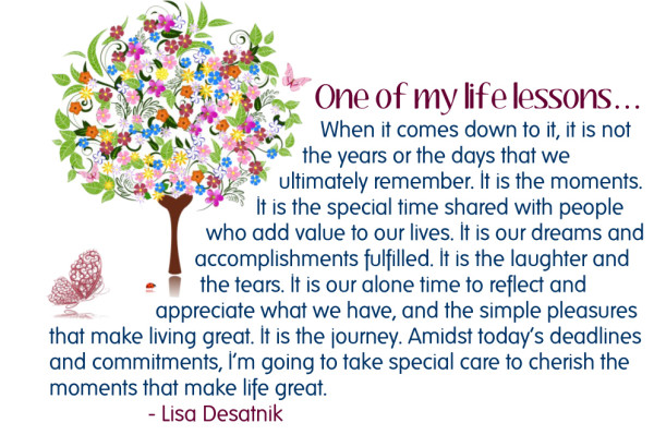 One of my life lesson